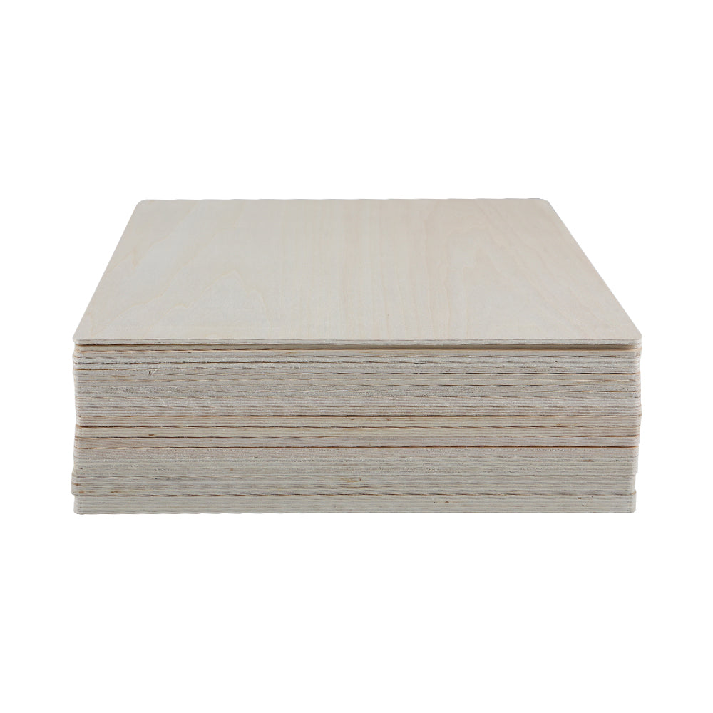 Creality - 10 Plaques de Contreplaqué Mélaminé Tilleul (Basswood Sheets) - 20 x 20 cm - 3 mm
