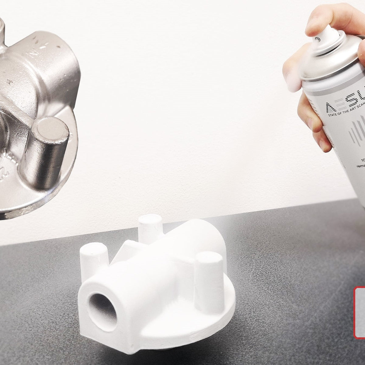 AESUB - Spray Matifiant 400 ml pour scanners 3D - Blanc