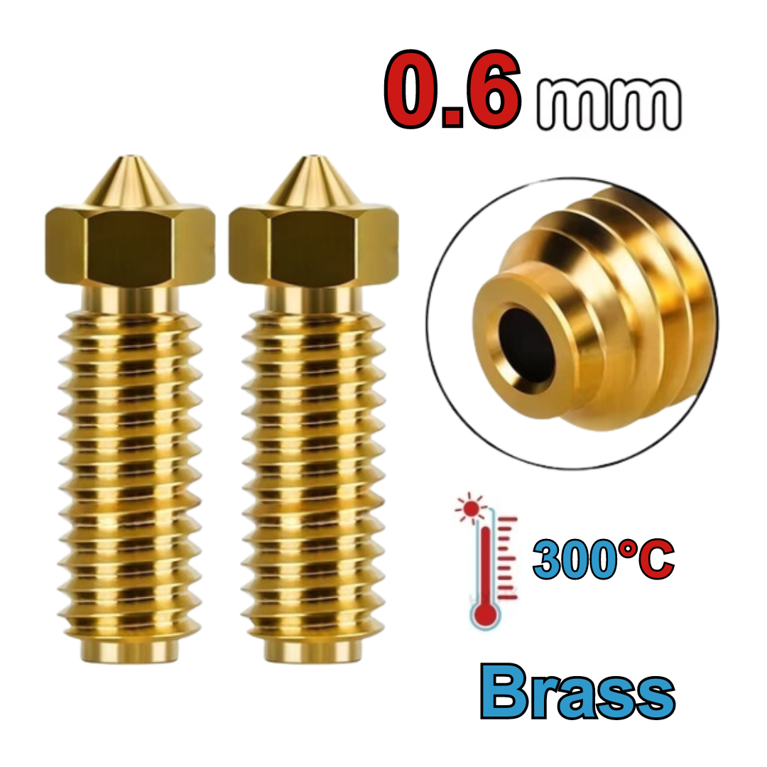 Zimple3D - Anycubic Kobra 3 - Lot de 2 Buses Laiton - 0.6 mm