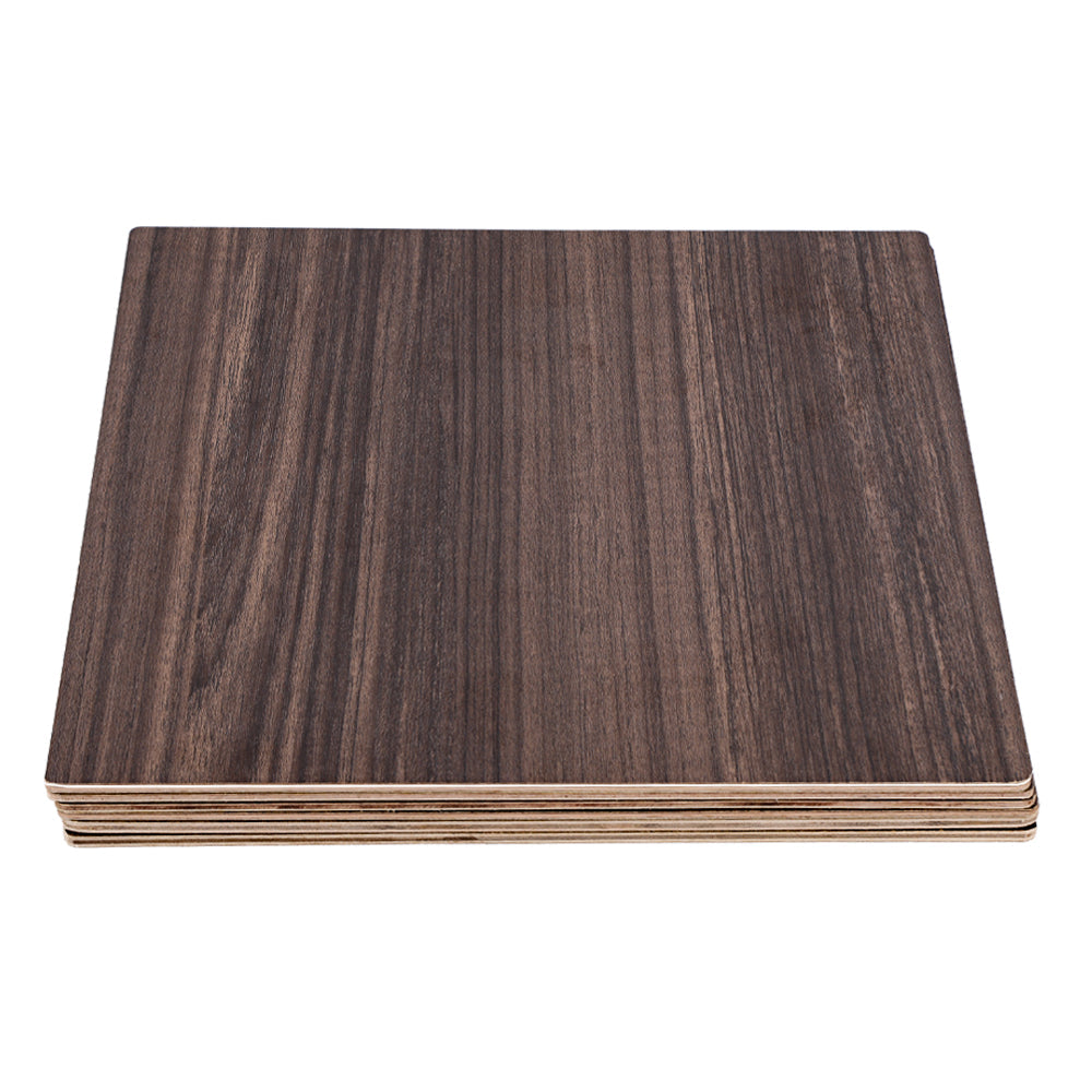 Creality - 6 Plaques de Contreplaqué Mélaminé Noyer (Walnut Plywood Sheets) - 30 x 30 cm - 5 mm