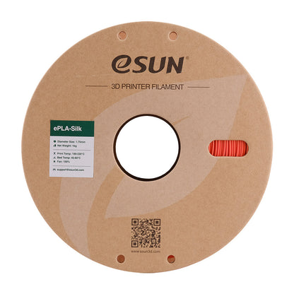 Bobine eSun de eSilk PLA Jacinth - 1 kg - Packaging