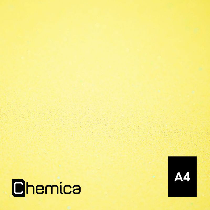 Feuille flex thermocollant Chemica Bling Bling Glossy Jaune 