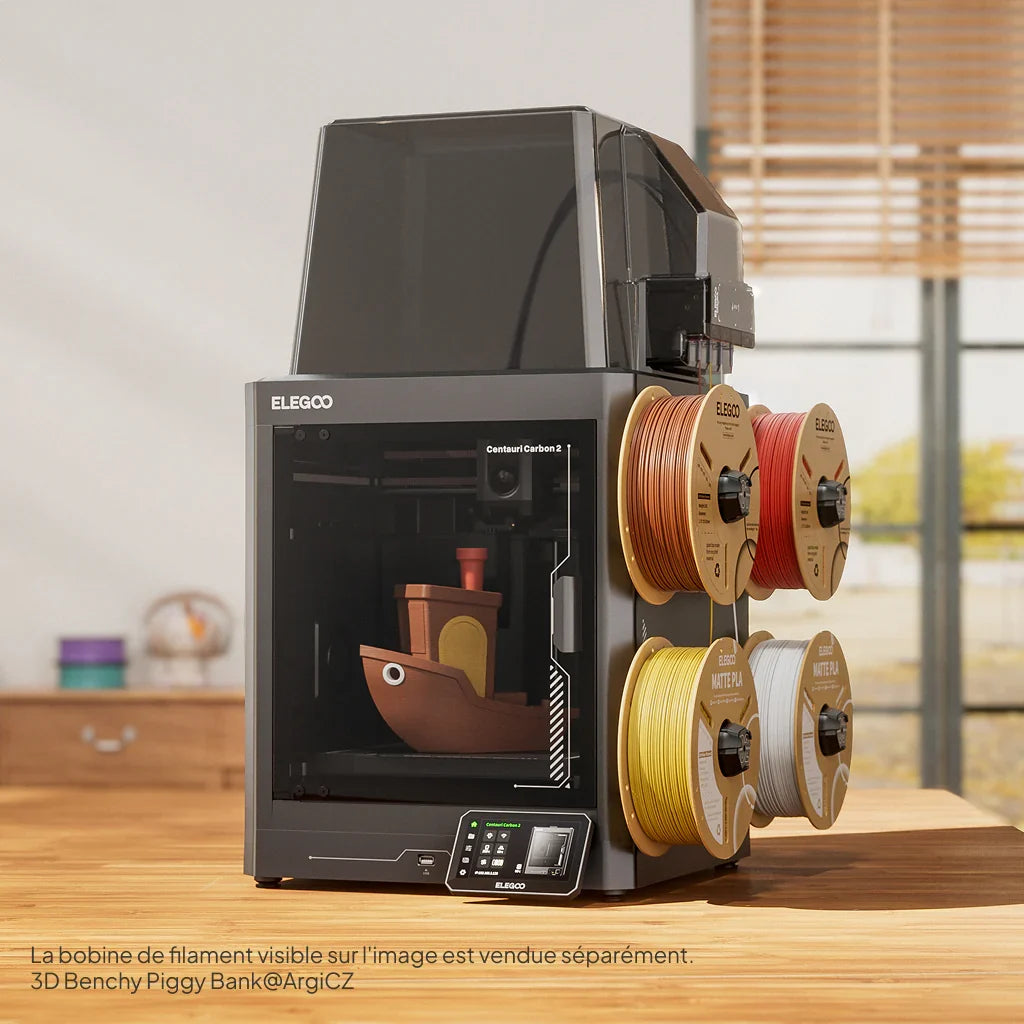 Elegoo - Mega Pack Centauri Carbon 2 Combo - Imprimante 3D avec Multicolore CC2 + CANVAS