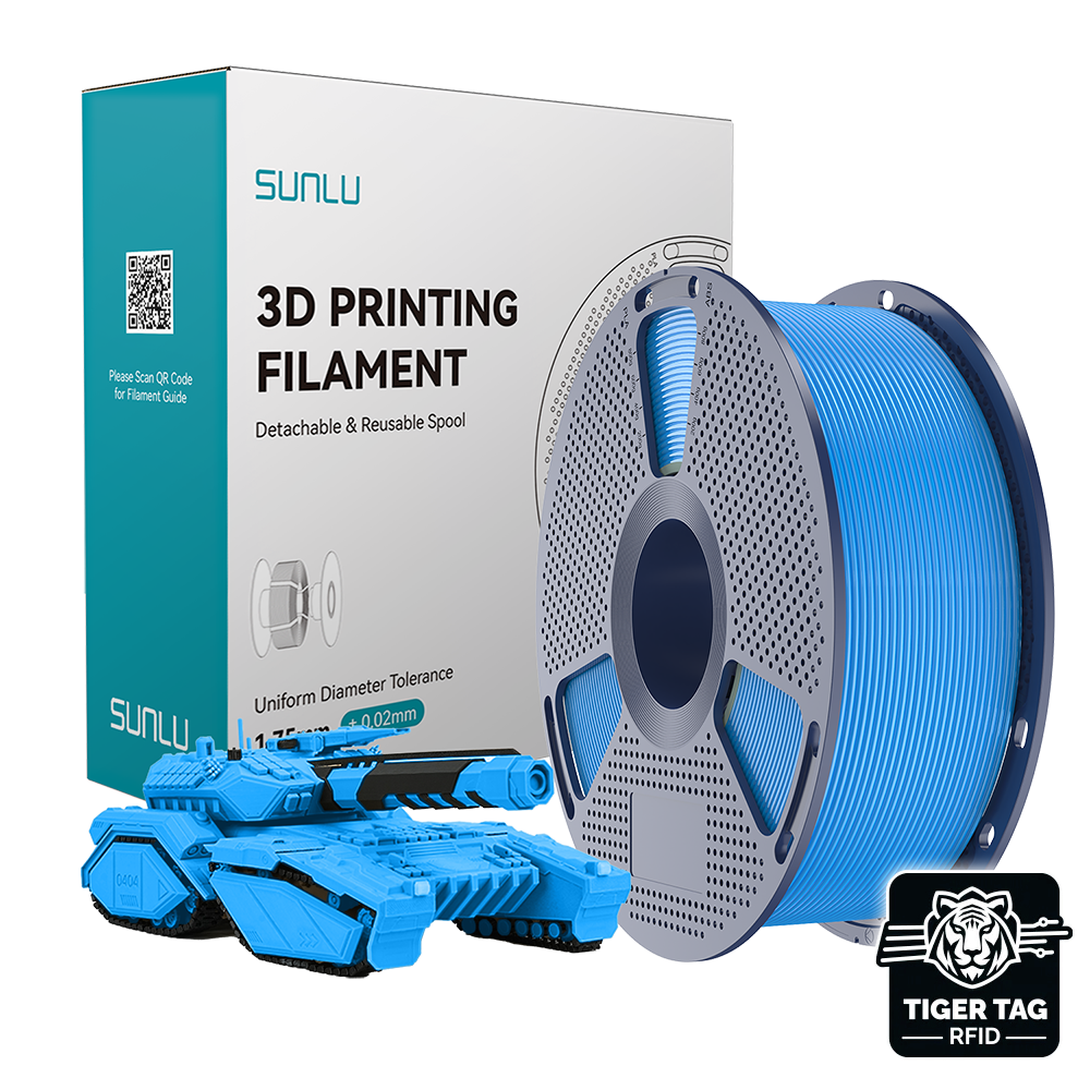 Sunlu - PLA - Cyan - 1,75 mm - 1 kg avec RFID TigerTag