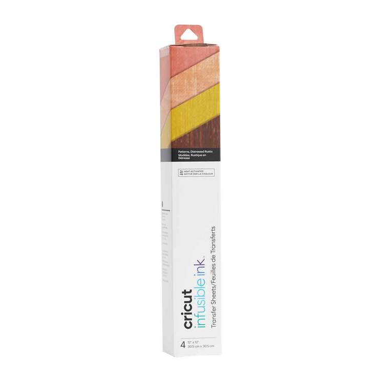 cricut infusible ink tons rustique atome3d 4 feuilles de transfert