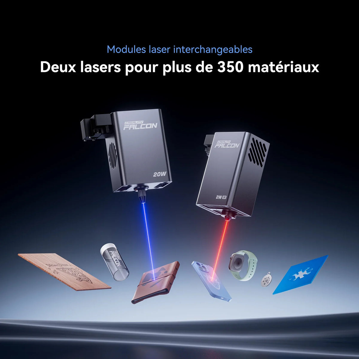 Creality - Falcon A1 Pro - Graveur et Découpeur Laser - 20W - 2W IR (en option)