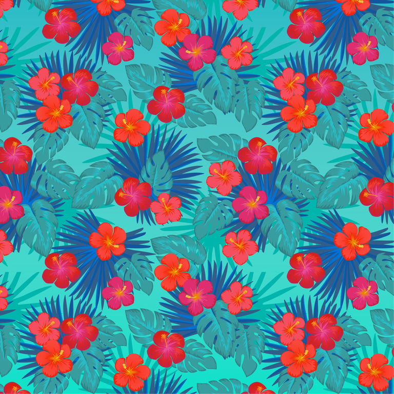 Cricut - Infusible Ink - Lot 2 Feuilles - Fleurs Tropicales - 30 x 30 cm