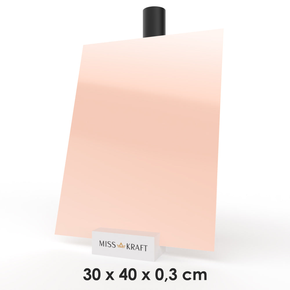Plaque acrylique MissKraft - Pastel Vieux Rose