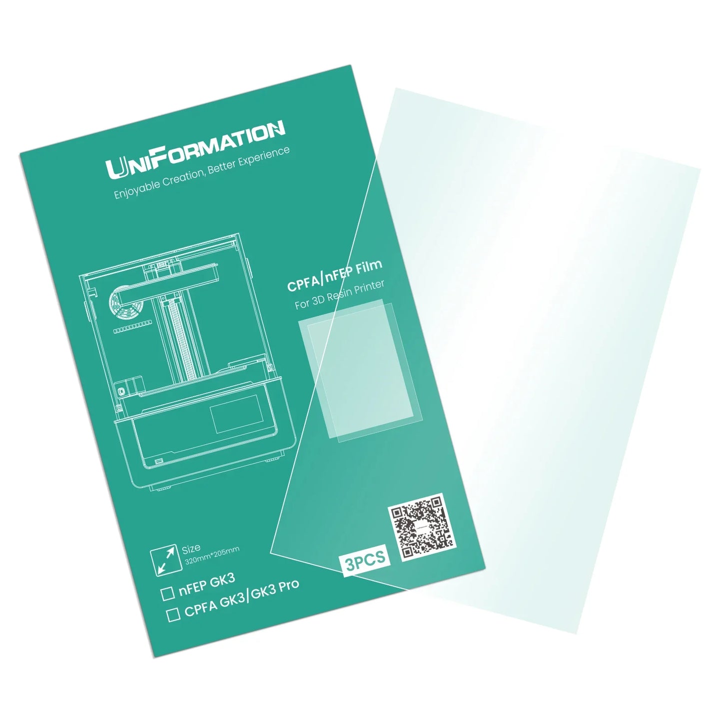 Uniformation - GK3/GK3 Pro - Film nFEP (nFEP Release Film) - 3 pcs
