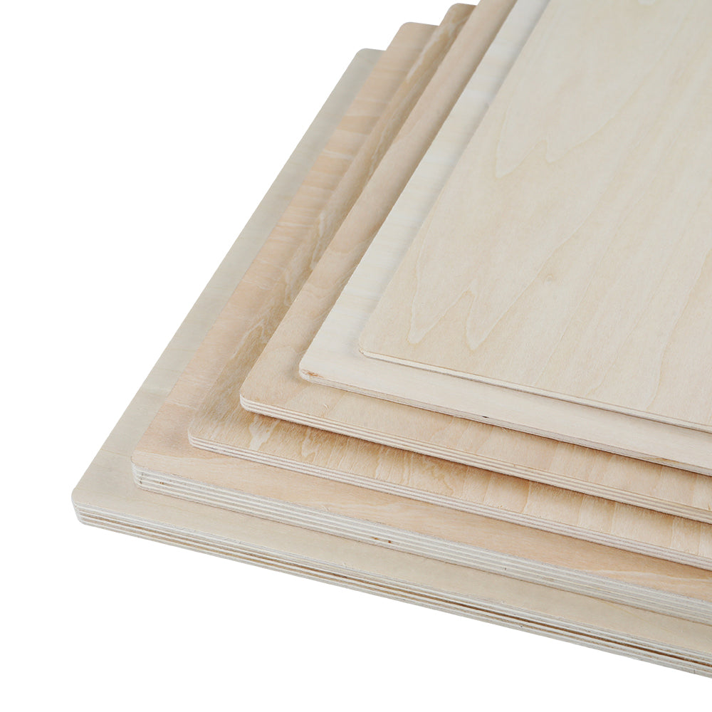 Creality - 6 Plaques de Contreplaqué Mélaminé Tilleul (Basswood Sheets) - 30 x 30 cm - 5 mm