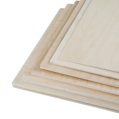 Creality - 10 Plaques de Contreplaqué Mélaminé Tilleul (Basswood Sheets) - 20 x 20 cm - 3 mm