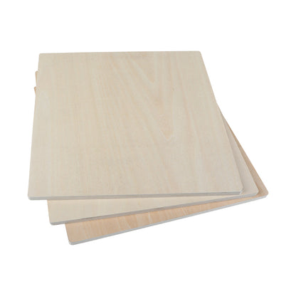 Creality - 10 Plaques de Contreplaqué Mélaminé Tilleul (Basswood Sheets) - 30 x 30 cm - 3 mm