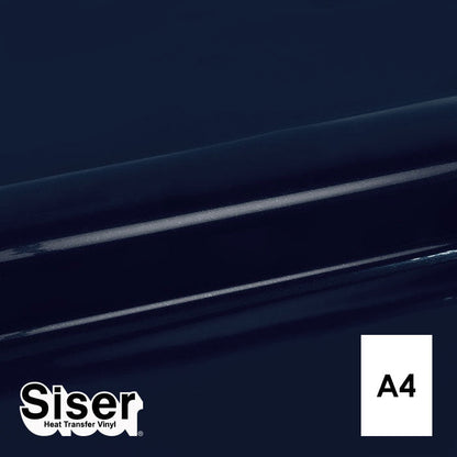 Siser - Basic Flex - Feuille A4 Thermocollant - (A0014) Bleu Marine - 20 x 30 cm