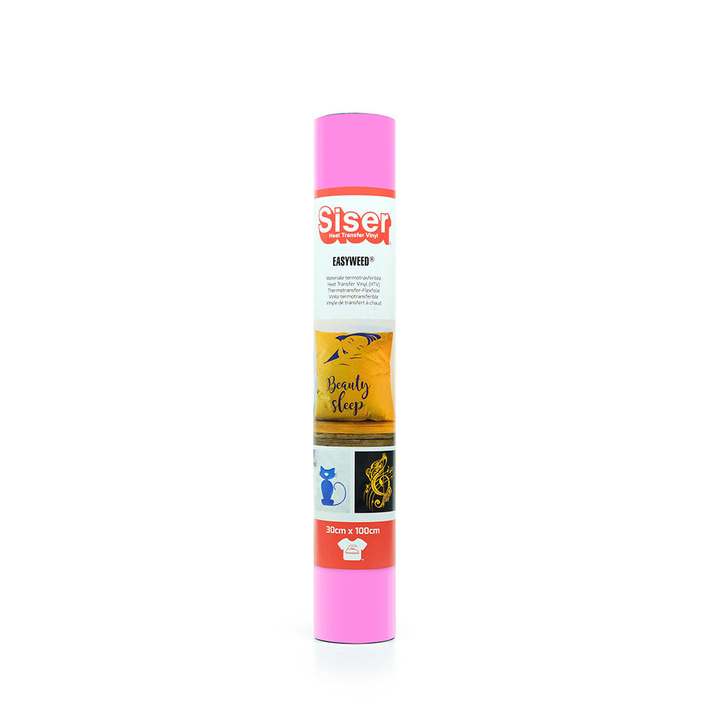 Siser - Basic Flex - Rouleau Thermocollant - (A0024) Rose Fluo - 30 x 100 cm