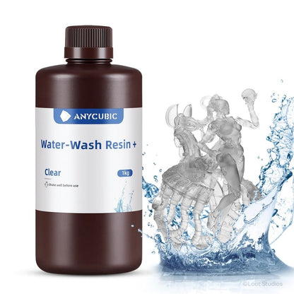 Anycubic - Water Washable Resin + - Transparent (Clear) - 1 kg