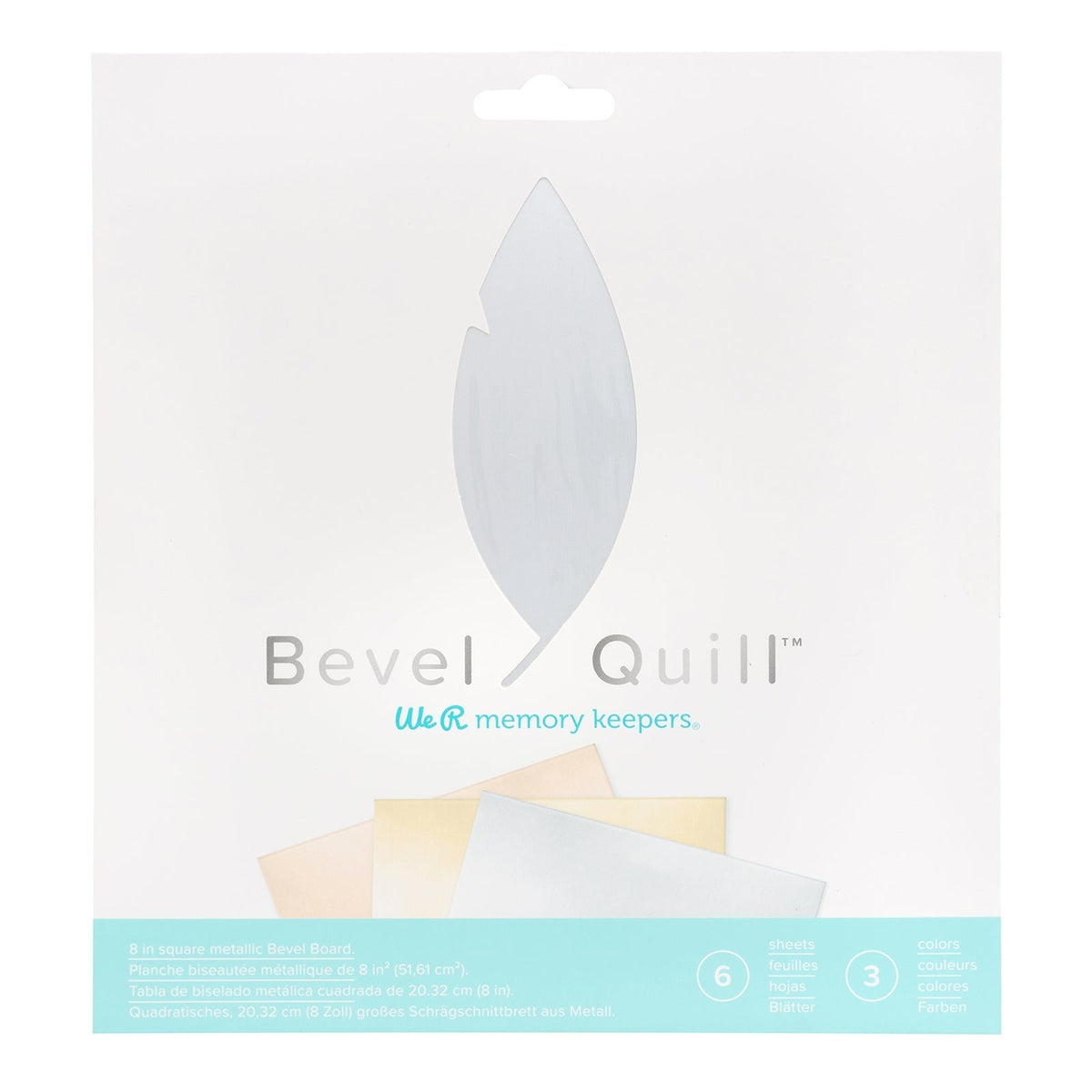 We R Memory Keepers - Bevel Quill - Feuilles en Papier Métallisées