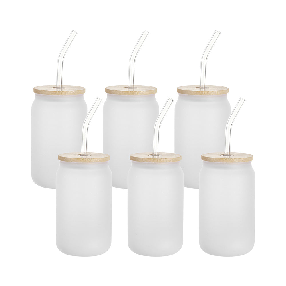 Craft Express - Verre Givré avec Paille - 400 ml - 6 pièces