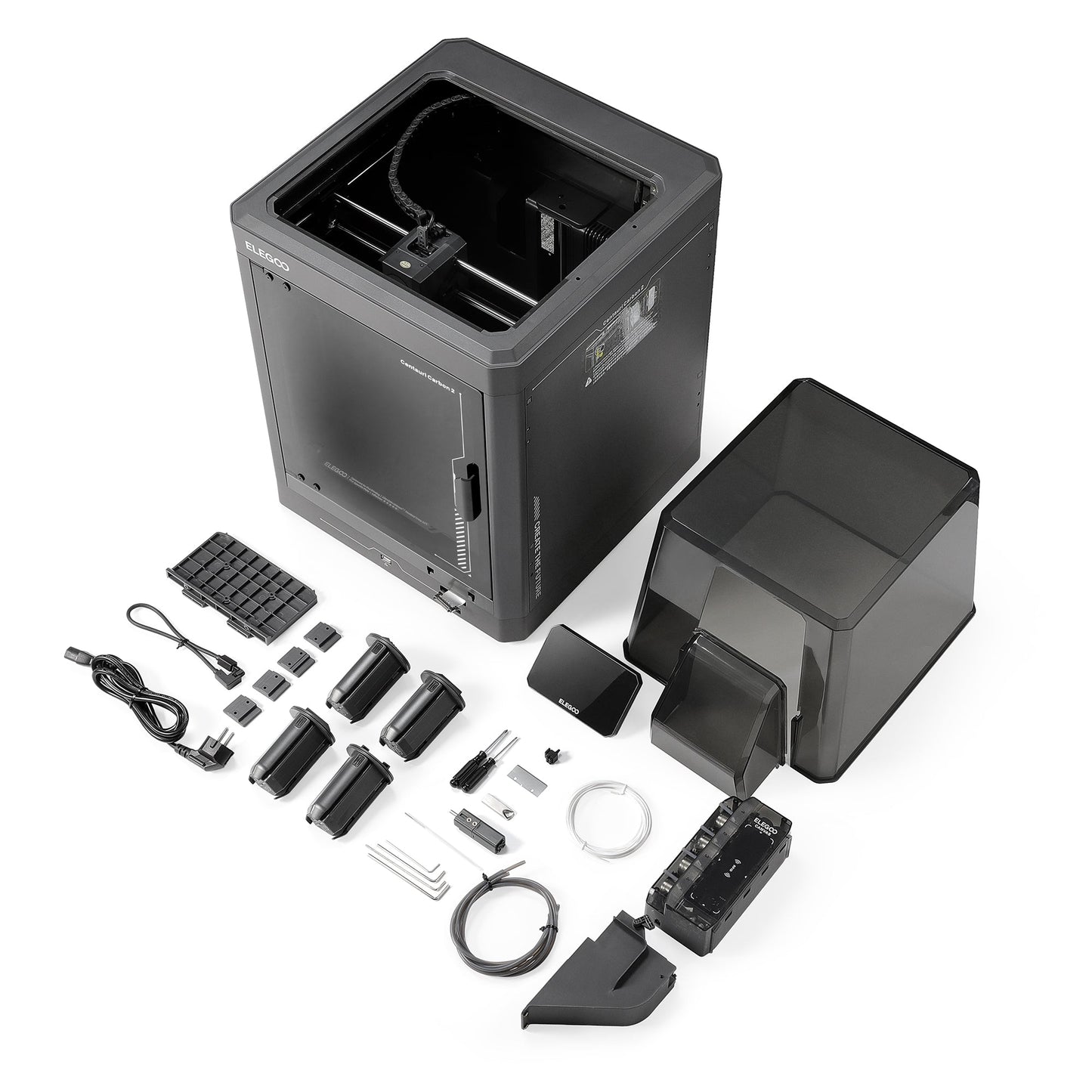 Elegoo - Centauri Carbon 2 Combo - Imprimante 3D avec Multicolore CC2 + CANVAS Entièrement Automatique
