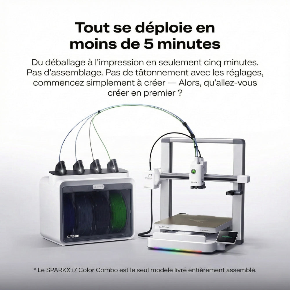 Pack Starter - Creality SPARKX i7 Color Combo + 1 Bobine Panchroma Offerte