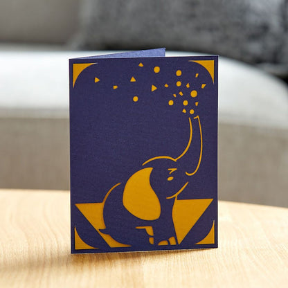 Cricut -Set de 12 Cartes avec Enveloppes et Inserts - Crème/Métal - R20 - 11 x 14 cm