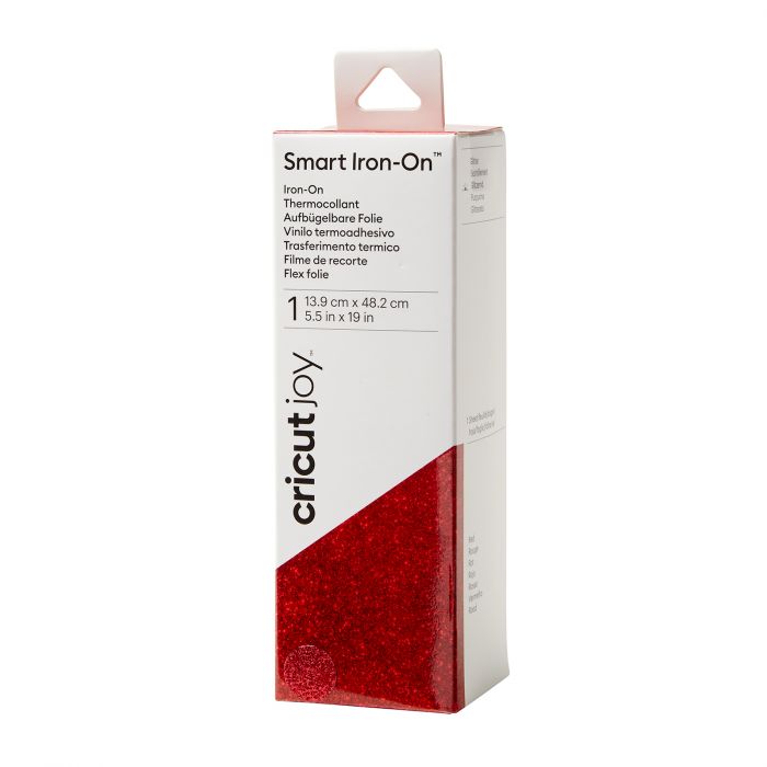 Cricut - Joy - Smart Iron-On Thermocollant (Flex) Rouge (13,9x 48,2cm)