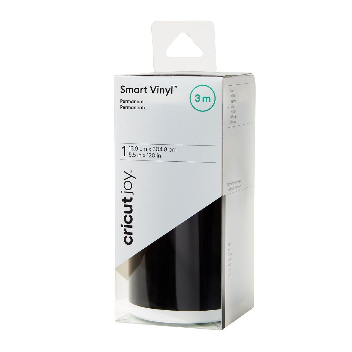 Cricut - Joy - Smart Vinyl - Vinyle Permanent Noir (3m)