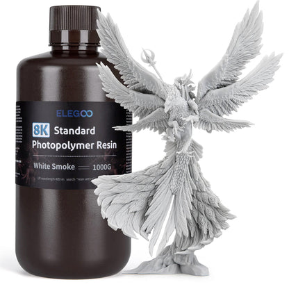 Elegoo - Résine UV Standard 8k - Blanc Fumée (White Smoky) - 1 kg