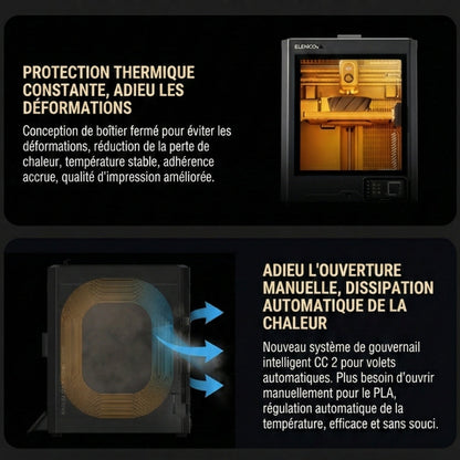 Elegoo - Centauri Carbon 2 Combo - Imprimante 3D avec Multicolore CC2 + CANVAS Entièrement Automatique