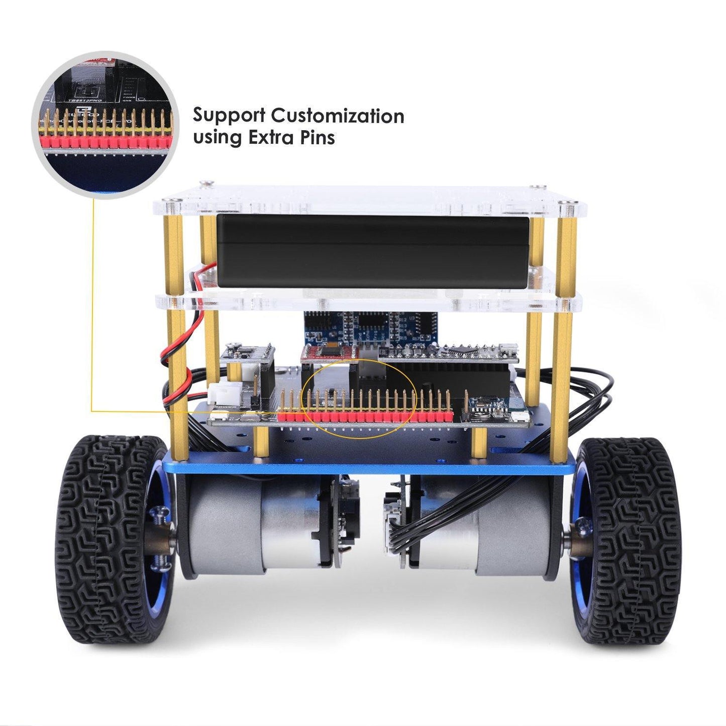 ELEGOO - Kit Robot Auto-Equilibrant (Tumbller Self-Balancing Robot Car Kit)