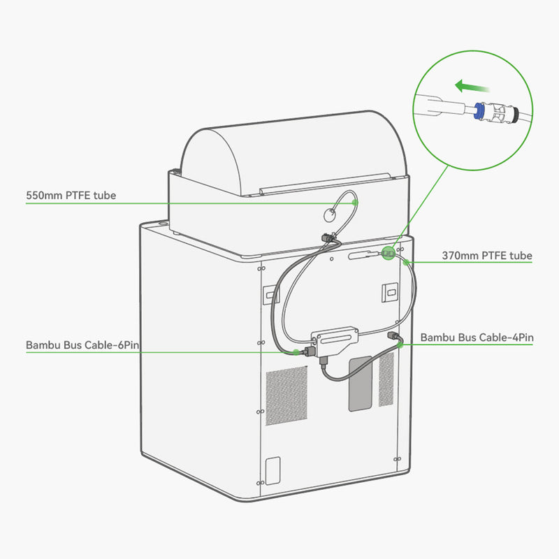 Bambu Lab - Série P1/Série X1 - Tampon de Filament (Filament Buffer)