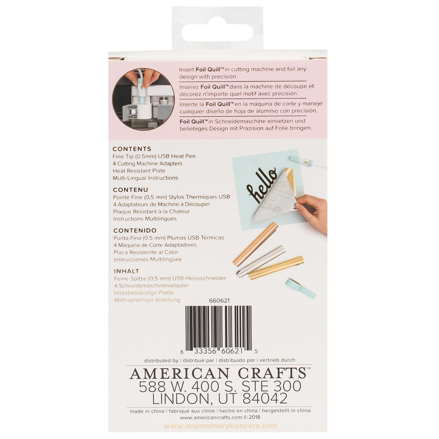 We R Memory Keepers - Foil Quill - Stylo Thermique à Pointe Fine (0.5mm)