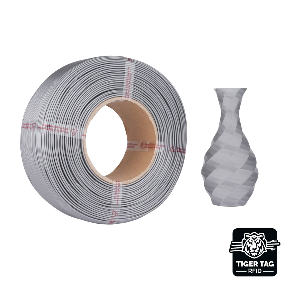 Jamg He - PETG - Argent (Silver) - 1,75 mm - 1 kg - Refill avec RFID TigerTag