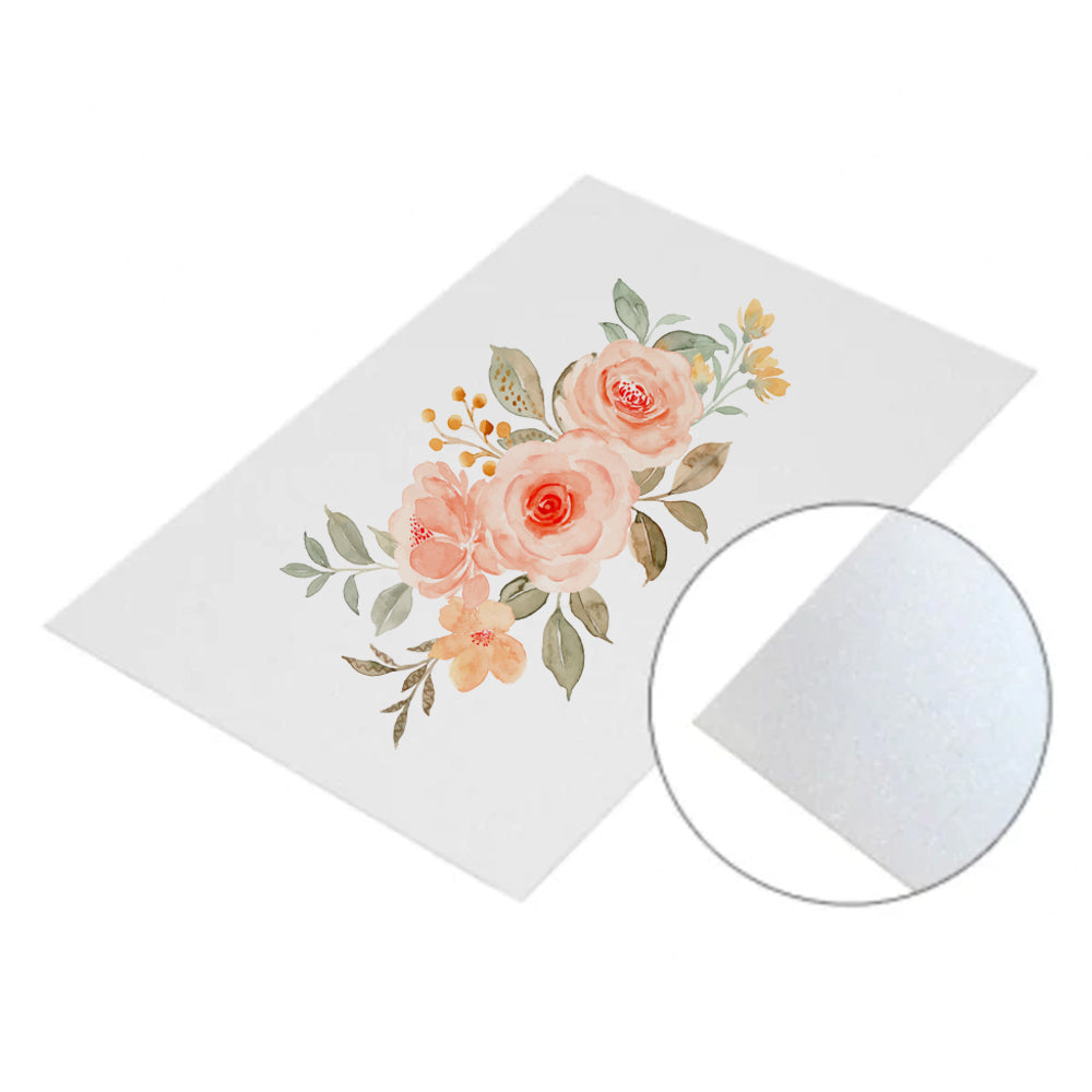 MissKraft - Sublimation - 5 Plaques de Métal Perlé - Blanc - 15 x 20 cm