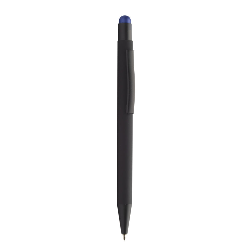 MissKraft -  5 Stylos à bille à graver Pearly Noir embout Bleu Foncé
