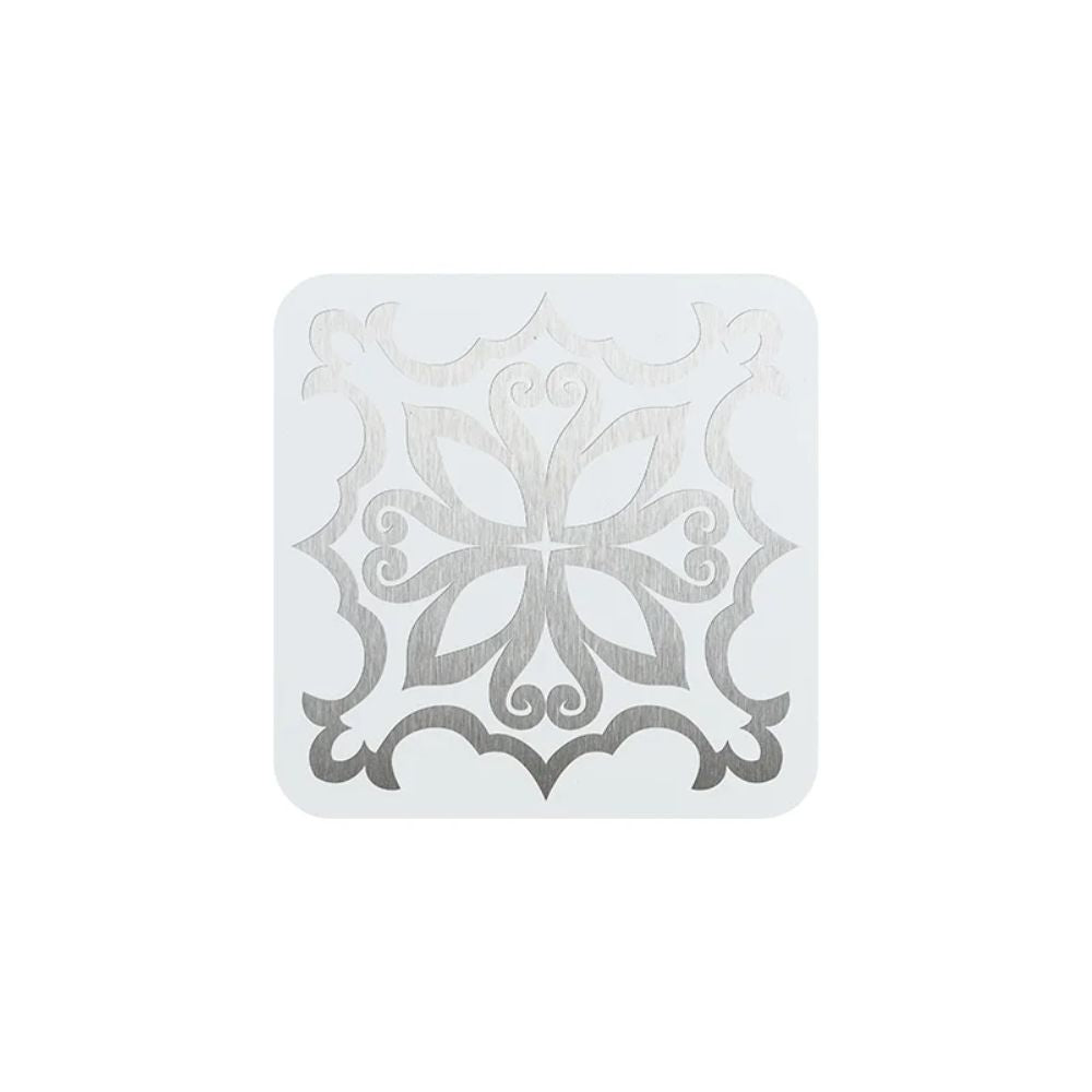 MissKraft - Sublimation - Lot de 5 Sous-verres en Acier Carré - Blanc Mat