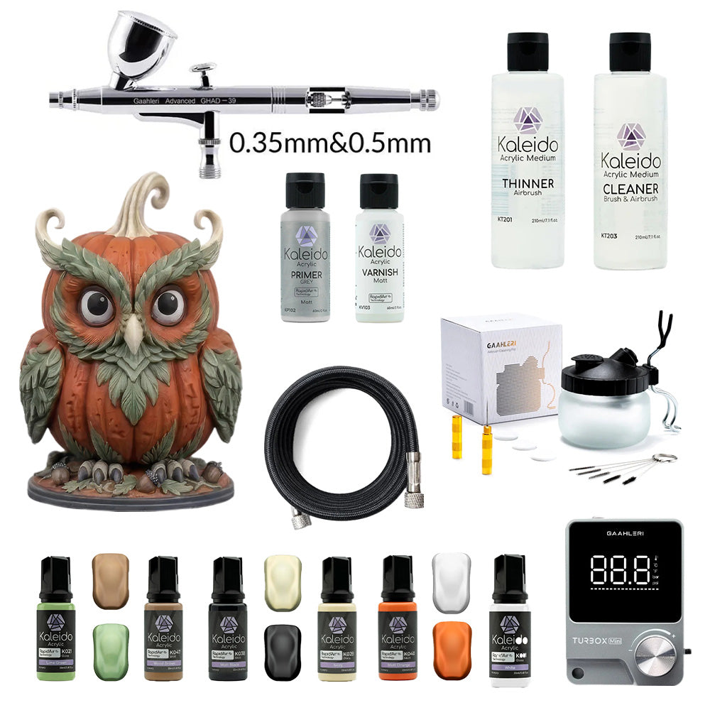 Pack Gaahleri Halloween - Aérographe Compresseur Outils et Peintures