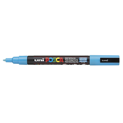 POSCA - Marqueur Pointe Conique Fine - Bleu Clair
