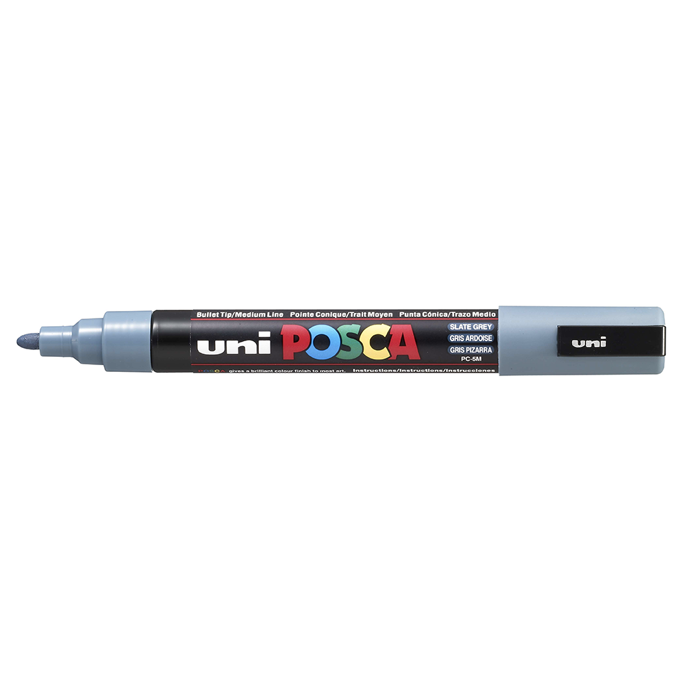 POSCA - Marqueur Pointe Conique Moyenne - Gris Ardoise