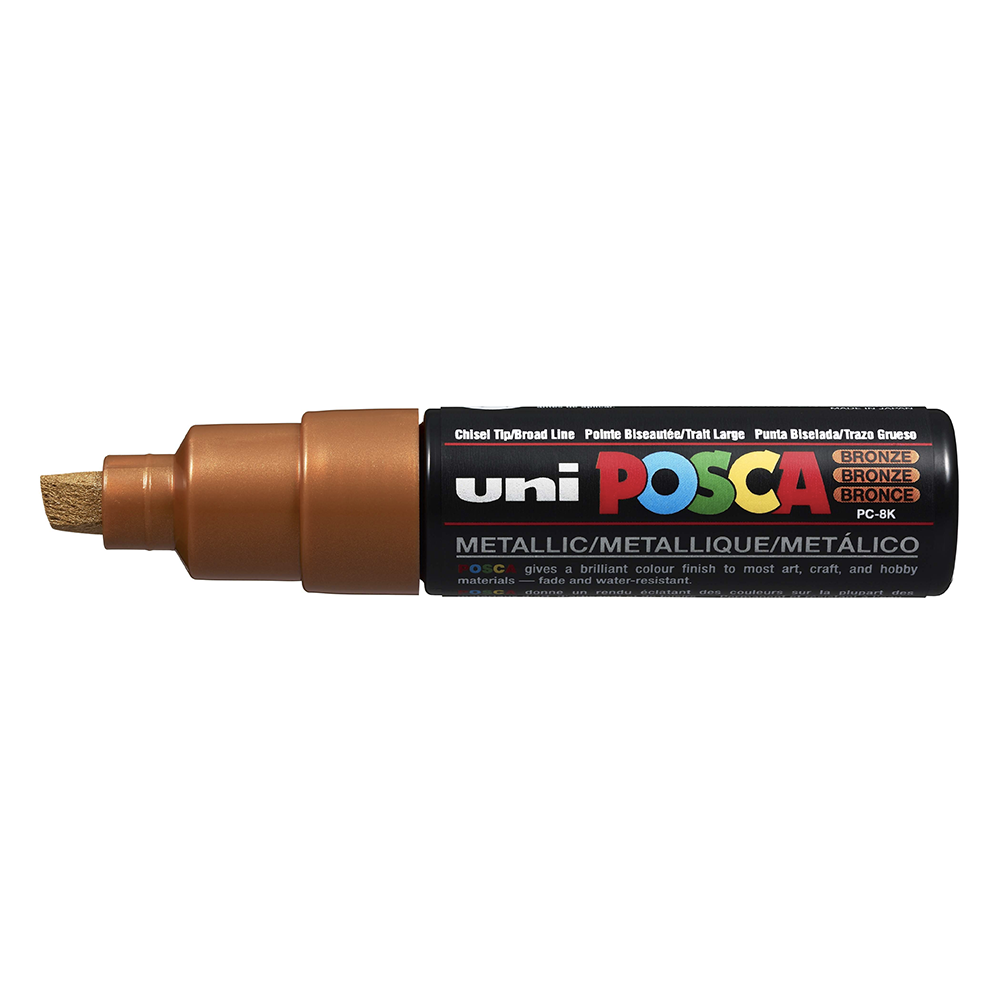 POSCA - Marqueur Pointe Biseautée Large - Bronze