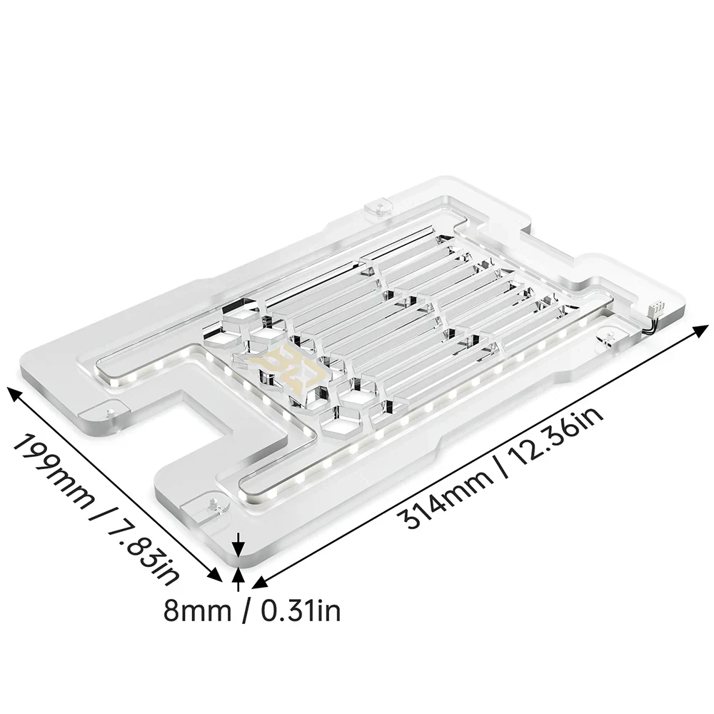BIQU - Panda Aura - Plateau RGB Intelligent pour Bambu Lab A1 Mini (Smart RGB Lighting Panel for A1