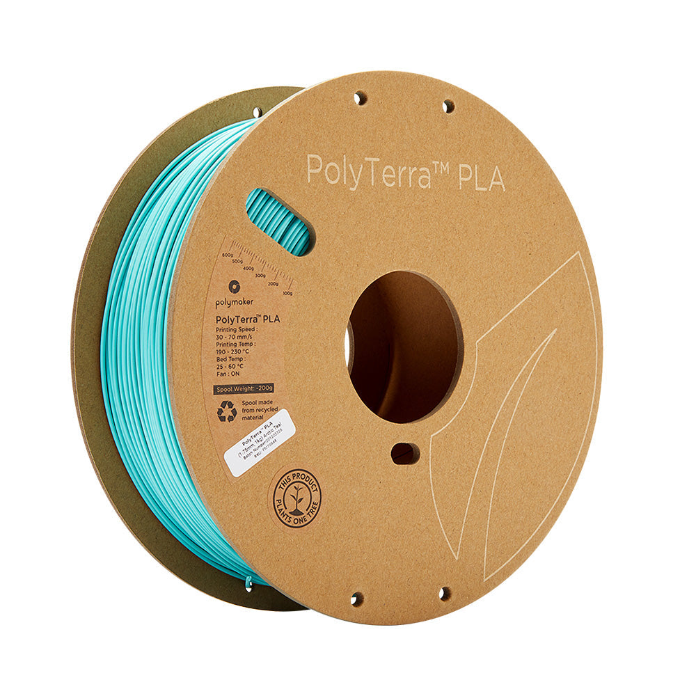 Polymaker - PolyTerra PLA - Bleu Arctique (Arctic Teal) - 1.75 mm - 1 kg
