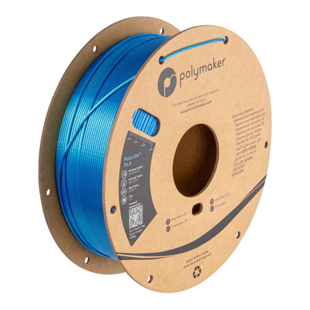 Polymaker PolyLite Dual Silk PLA Caraïbes