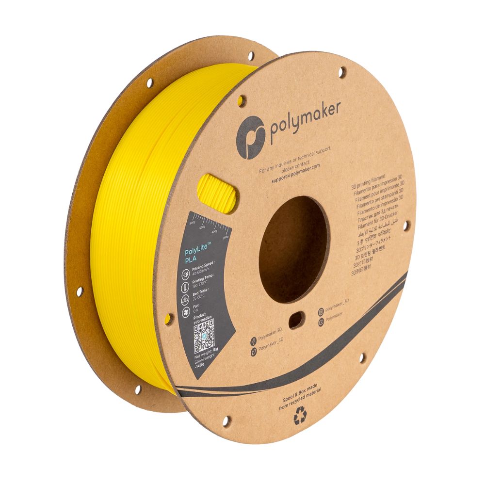 Polymaker - PolyLite Silk PLA - Jaune (Yellow) - 1,75 mm - 1 kg