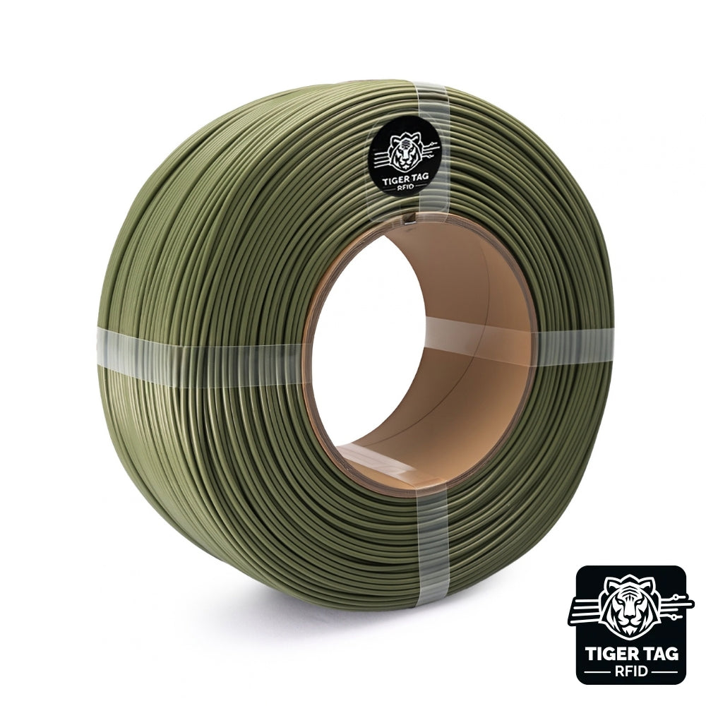 R3D - PLA Basic Matte - Vert Armée (Army Green) - 1,75 mm - 1 kg - Refill avec RFID TigerTag