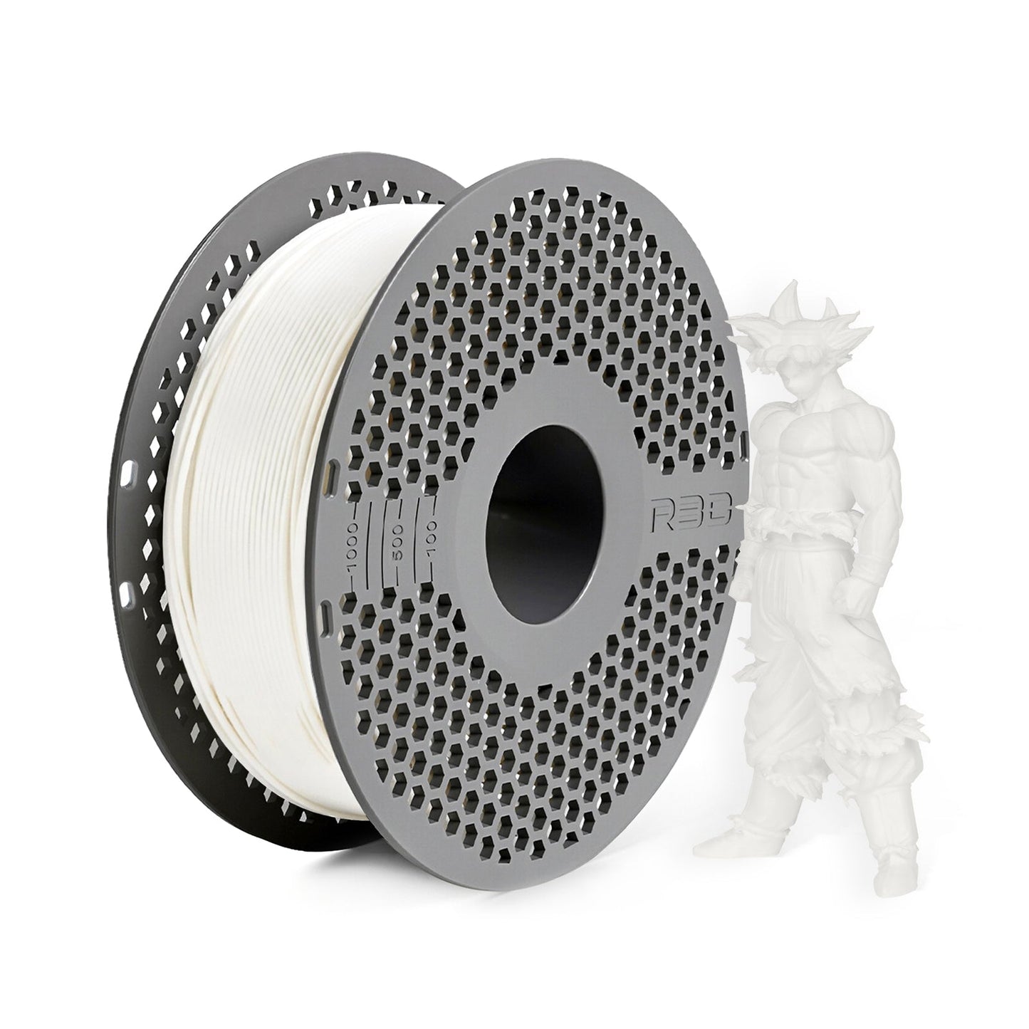 R3D - PLA High-speed - Blanc (White) - 1,75 mm - 1 kg avec RFID TigerTag