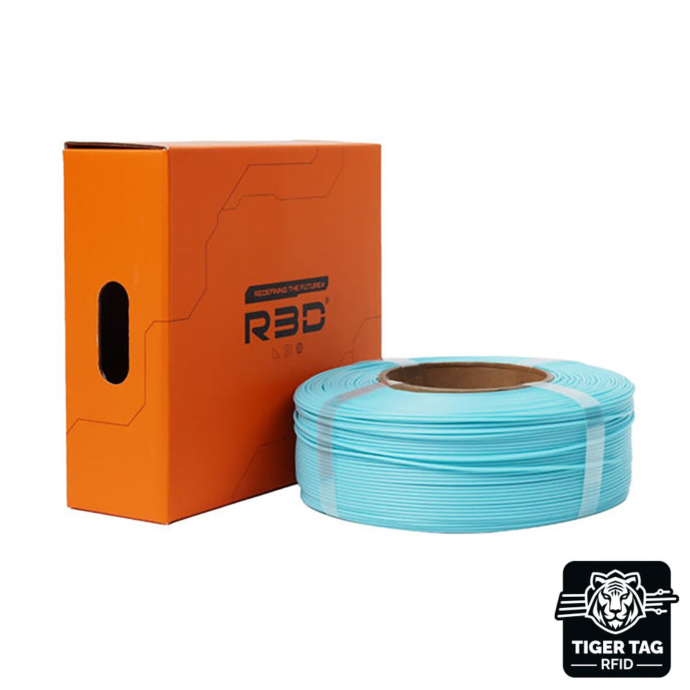R3D - PLA High-Speed - Bleu Glacier Mat (Matte ice blue) - 1,75 mm - 1 kg Refill avec RFID TigerTag
