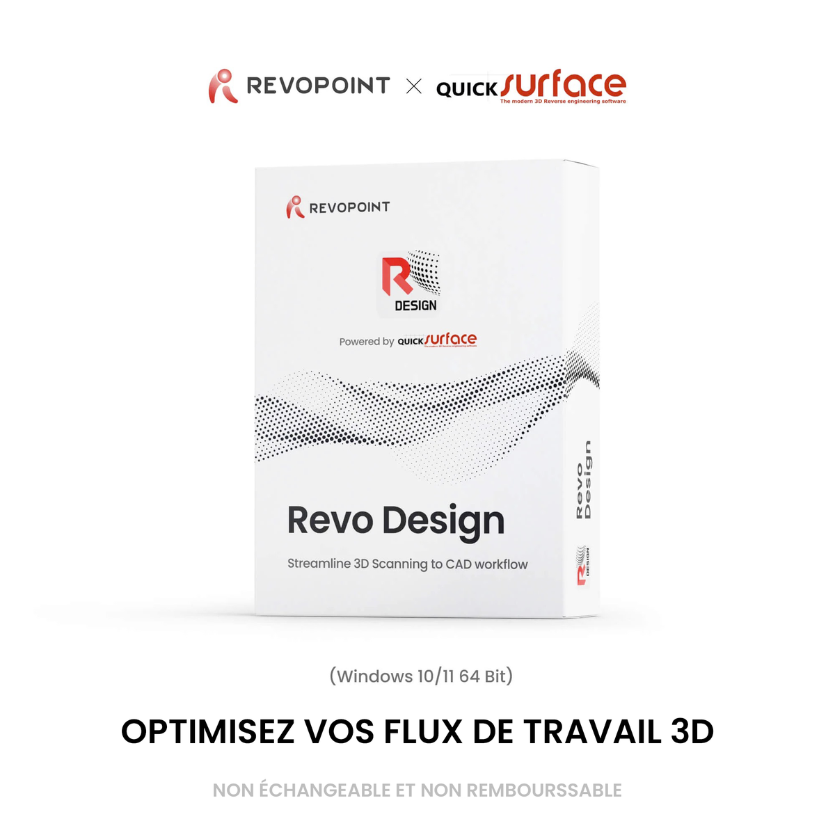 Revopoint - Revo Design - Logiciel CAO avancé pour la rétro-ingénierie - abonnement annuel
