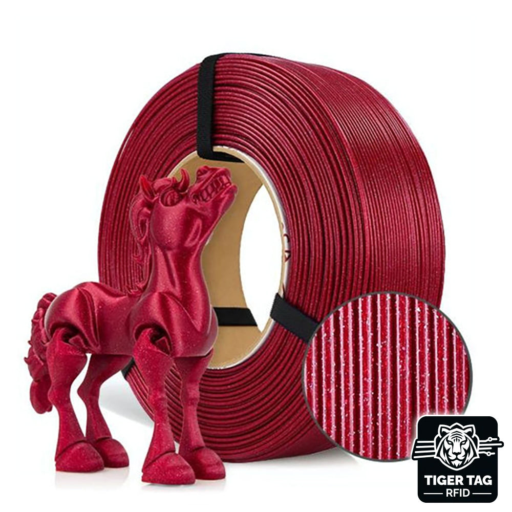 Rosa3D - PLA Galaxy - Rouge Bordeaux (Red Wine) - 1,75 mm - 1 kg Refill avec RFID TigerTag