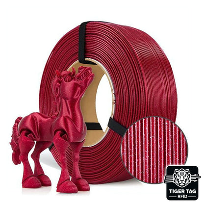 Rosa3D - PLA Galaxy - Rouge Bordeaux (Red Wine) - 1,75 mm - 1 kg Refill avec RFID TigerTag