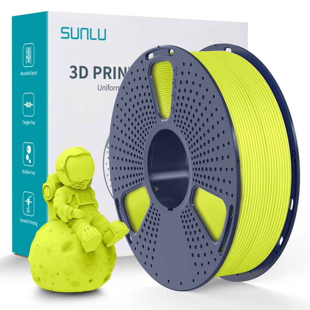 Sunlu - PLA Matte - Jaune Lumineux (Bright Yellow) - 1,75 mm - 1 kg